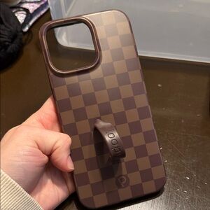 Brown Checkered Loopy IPhone 16 Pro Max